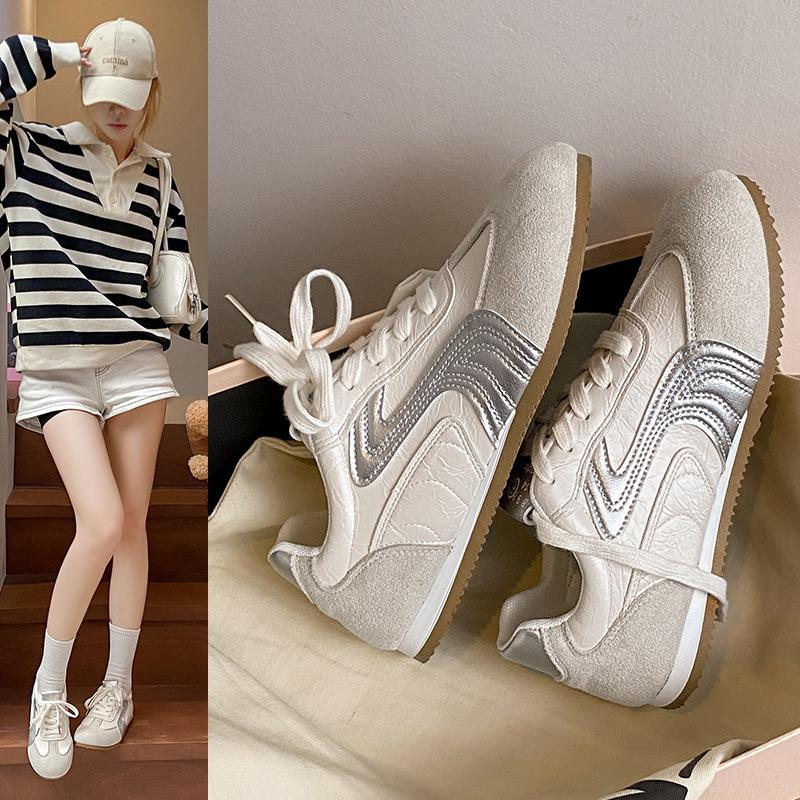 Korean version of platform-soled Forrest Gump shoes women's 2025 autumn comfortable little white shoes women's leisure students sports moral training