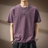 Men's Slub Cotton Embroidered Loose Fit T-Shirt