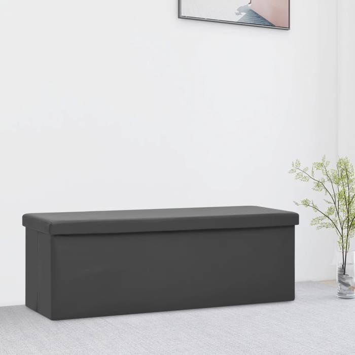 VidaXL Banc de Rangement Pliable Conteneur de Stockage Coffre de Rangement de Salon Salle de Séjour Entrée Maison Intérieur 338799