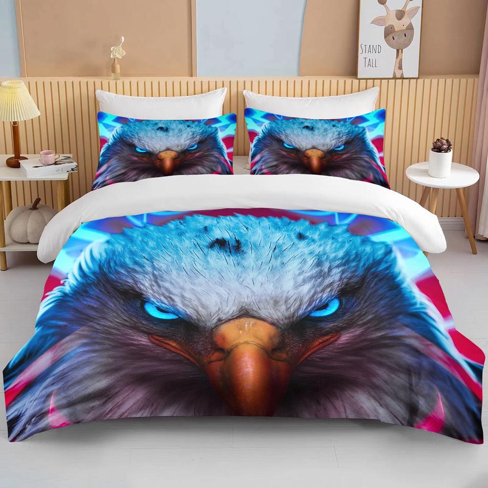 10 Sizes Male Eagle Bedding Set Duvet Cover Bed Set Quilt Cover Pillowcase King Queen Size Bedding Set For Child Gift