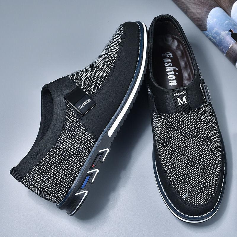 High-end Leather Shoes Men's 2025 Autumn New Foot-fitting Casual Men's Shoes Men's Soft Soles Men's British Style Business Casual Shoes