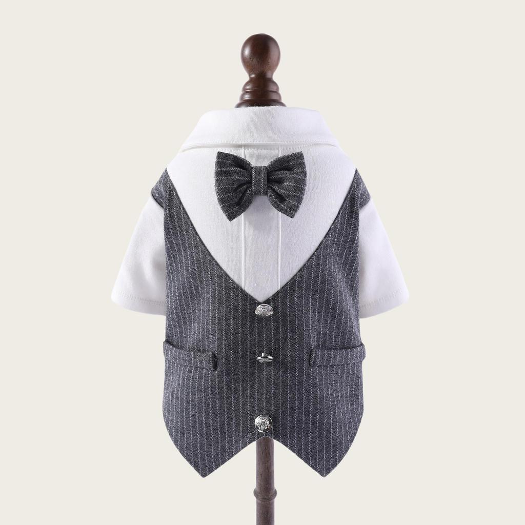 Pet Gentleman Formal Suit: Stylish Dog Clothing for Weddings