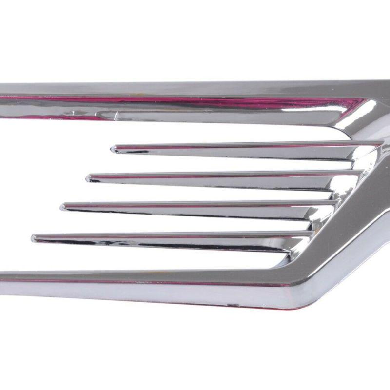 Chrome Silver Car Fenders Body Side False Vent Air Flow Intake Cover Sticker