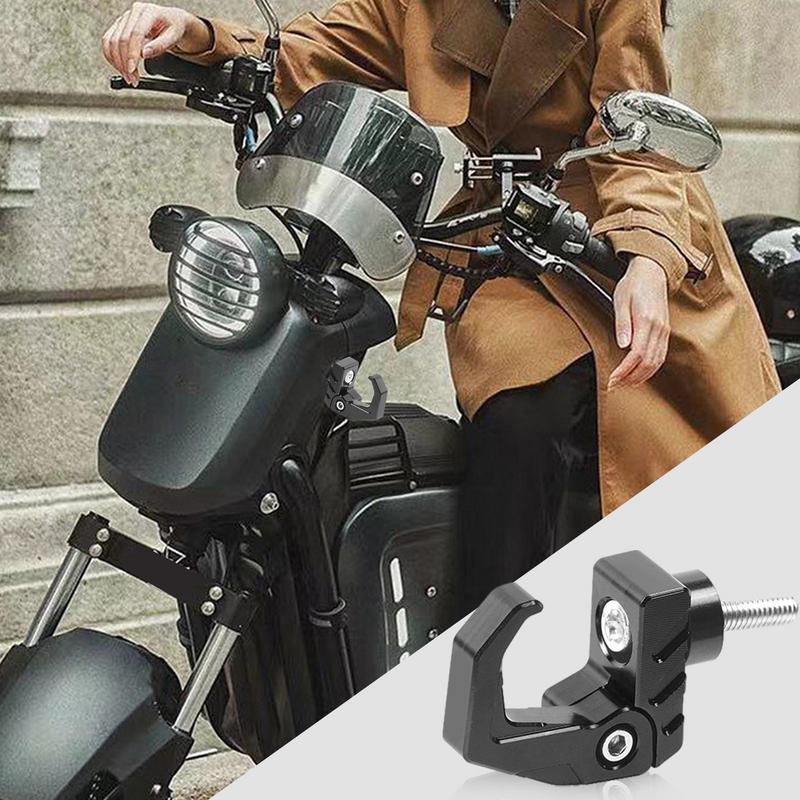 Motorcycle Handlebar Storage Hook Foldable Motorcycle Helmets Rack Scooter Luggage Bag Hanger Alloy Clothes Rack For Coats