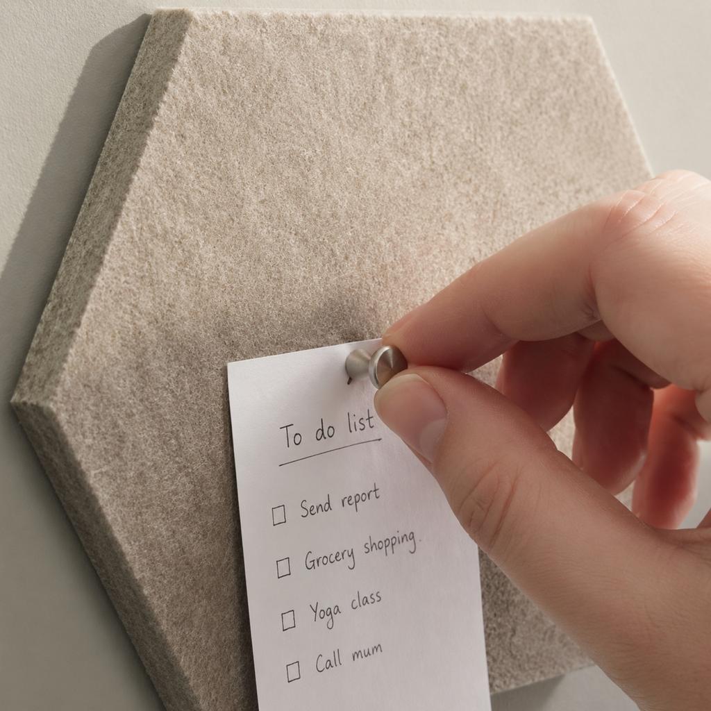 Sechseckige Wandfliesen, Selbstklebende Schalldämmplatten für die Heimdekoration