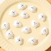 Xiaobudian 4Pcs Mini Cartoon Bear Squeeze Toy, Stress Relief White Sensory Focus Aid Hand Relaxation Fidget Party Favors