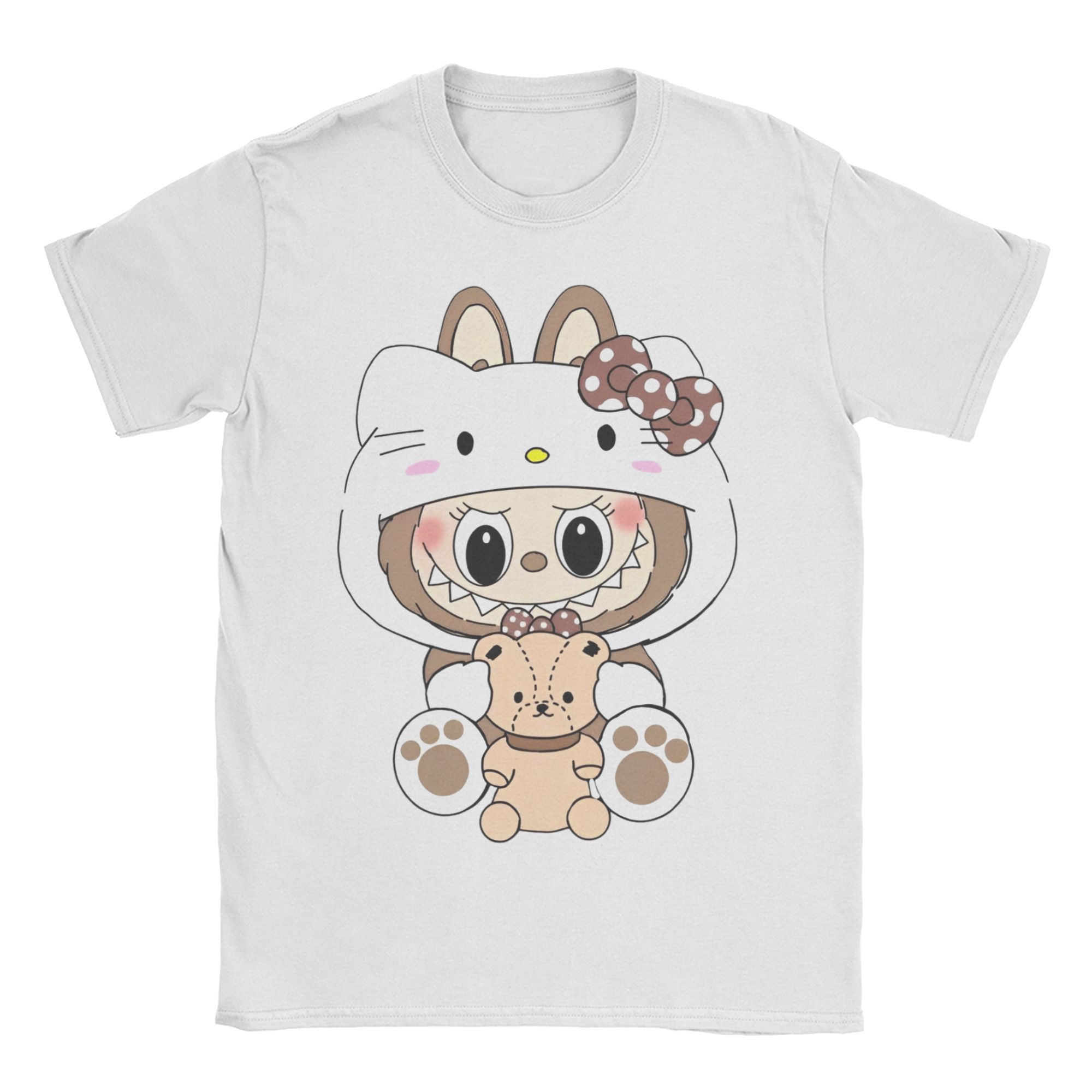 

Ladies round neck T-shirt rab cloth 3D printing T-shirt cute style T-shirt S