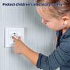10Pcs Anti Shock EU Power Socket Safety Covers Childproof Electrical Outlet Protectors for Toddler Home Kitchen Use