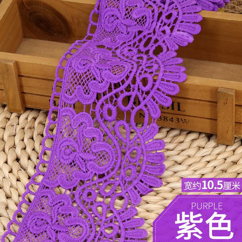 Vodou rozpustná krajka s výšivkou květů Šířka látky 10,5 cm Ruční výroba DIY Záclony Lem sukně Oblečení Dekorace Doplňky