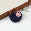 Hand-knitted Delicate Cute Bag Flower Basket Brooch Decoration Accessory