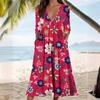2024 Cross-Border Seasonal Long-Sleeve Printed Casual Dress