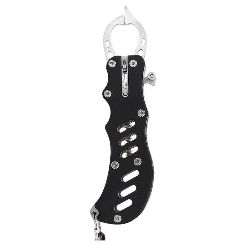 Portable Fish Lip Clip Holder Control Clamps Fishes Lip Gripper Control Tool Metal Fishing Pliers Fish Controllers