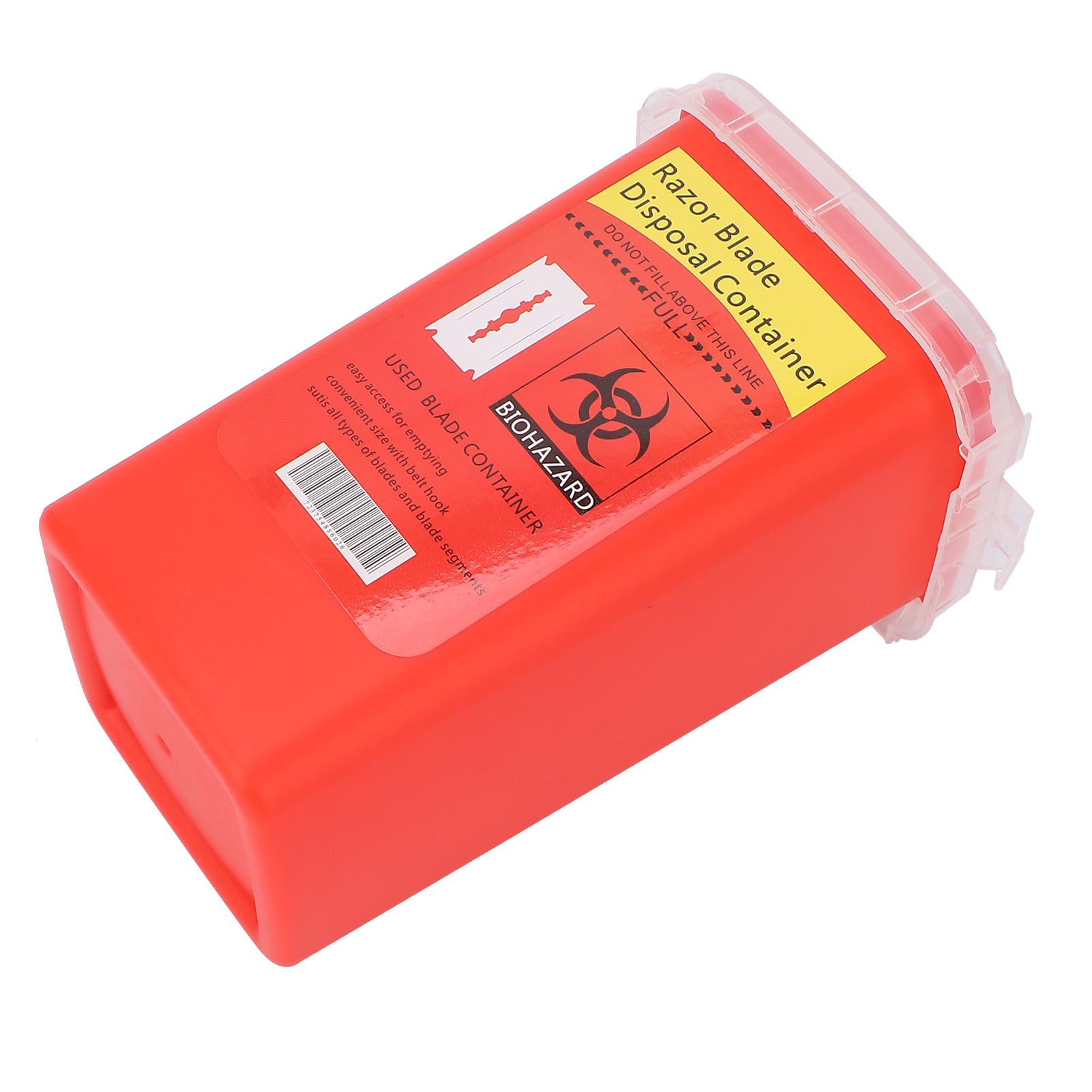 Blades Disposal Case Plastic Waste Blade Syringe Needles Trash Storage Box