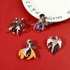 Game Genshin Impact Brooch Cute Cartoon Figure Venti Zhongli Badge Enamel Metal Brooch Jeans Jacket Lapel Pin Accessories Gifts