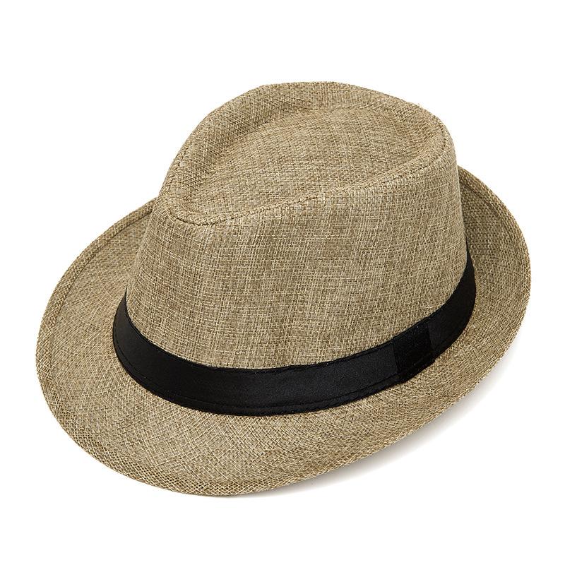 Chapeau Haut de Forme d'Extérieur pour Hommes, Pare-Soleil et Protection Solaire, Tendance Mode d'Été pour Femmes, Chapeaux de Paille Polyvalents, Chapeaux Jazz