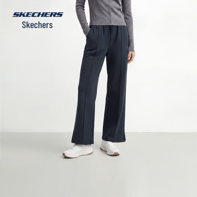 Skechers Women's Wide-Leg Casual Knit Trousers