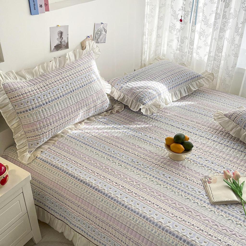 Reine Baumwolle Tatami-Matte Stepp-Bettdecke - Dick, Frischer Druck, Pflegeleicht
