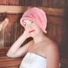 Sauna Hut Badekappe Traditioneller Haarschoner Bequem Weich Atmungsaktiv Sauna Zubehör für Männer Frauen Dusche Bad Entspannung
