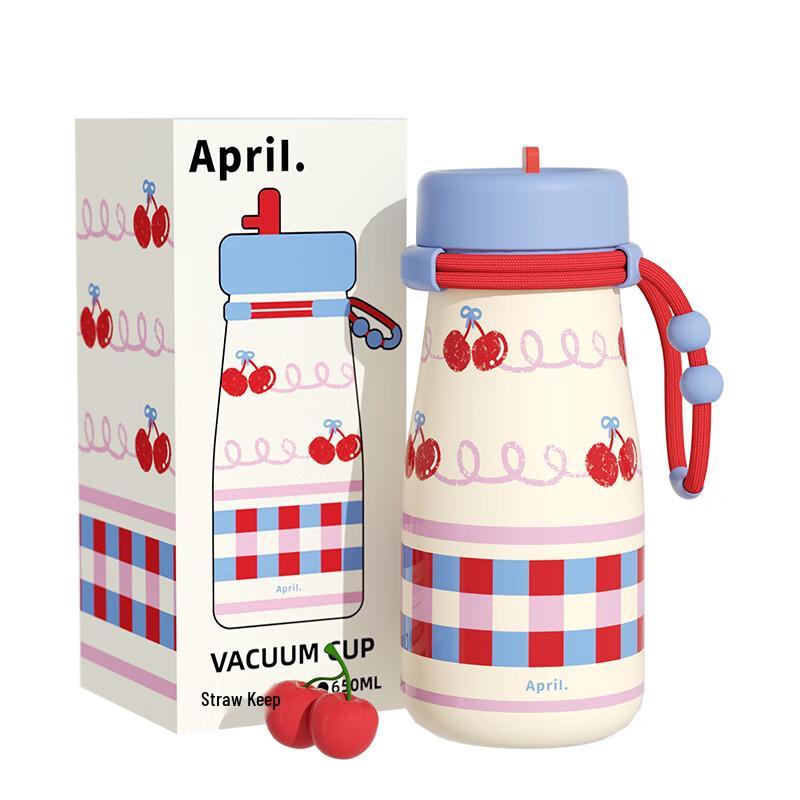 APRIL 316 Stainless Steel Dual-Drink Insulated Straw Cup