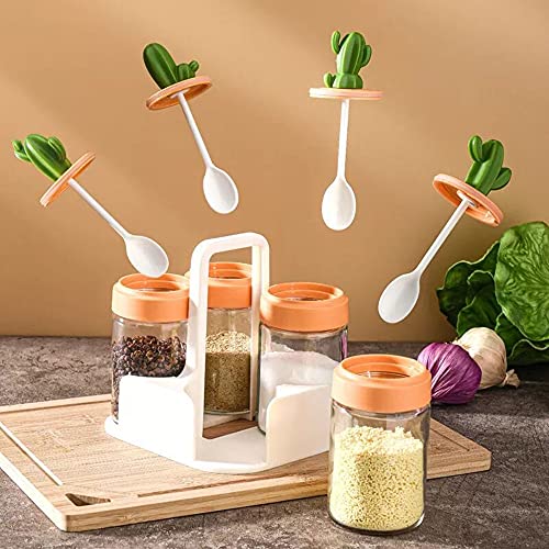 Huiyu Sugar Dispenser, Salt Dispenser, Spice Bottle, Seasoning Container (Set of 4)