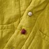 Warm Short Linen Women Johnature Cotton Clothes Vintage Vneck Long Sleeve Loose Solid Color Autumn Winter Coats