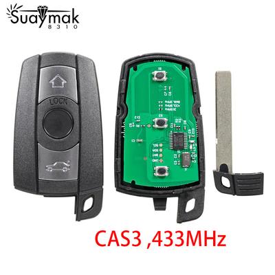 Clé télécommande 3 boutons pour BMW série 1 3 5 6 X1 X5 X6 Z4 /433Mhz /CAS3, système d'entrée sans clé avec puce/ID46