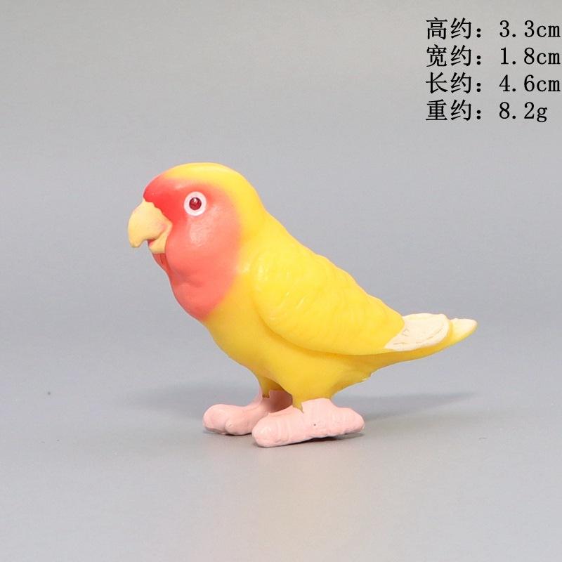 Simulation Papagei Miniatur Landschaft Ornament Sittich Modell Rasen Figur Künstliche Vogel Hause Dekorative Figuren Vogel Dekor