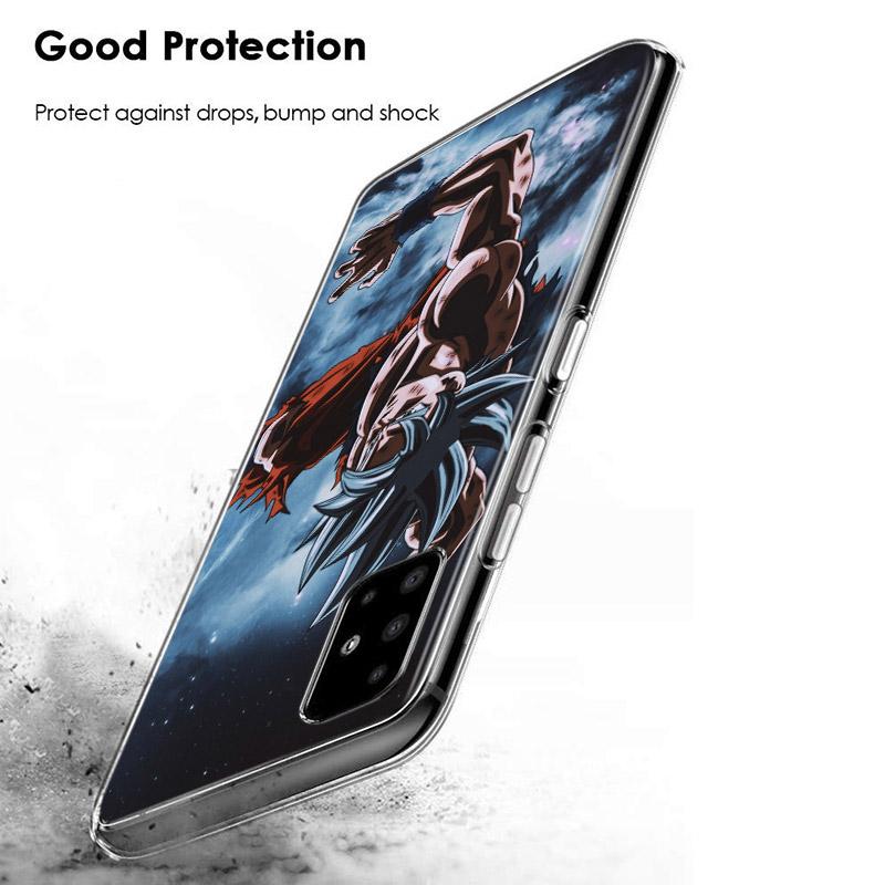 Dragonball Z Saiyajin Transparente Silikonhülle für Samsung Galaxy S22 Pro S21 S20 FE Ultra S10 S10E Lite S9 Plus Handyhülle
