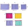 Double Zipper Mesh Storage Bag Ultra Light Wear-proof Visible Colored Double Layered Makeup Pouch Durable With Handle Coin Bag
