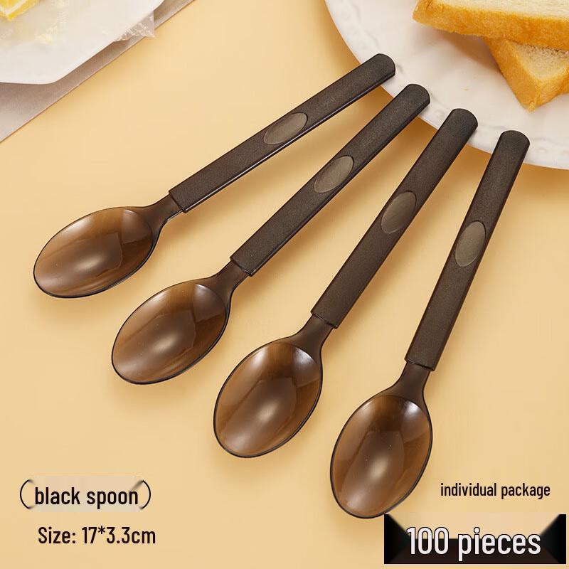 Nuoxian Individually Wrapped Thickened Disposable Cutlery (100 Pcs)