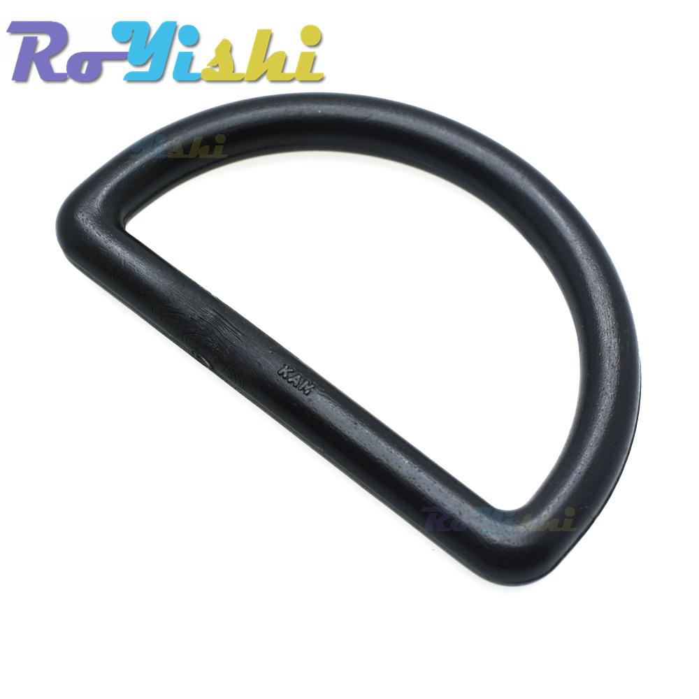 10 Stück/Packung Kunststoff D-Ring Schnallen Gurtbandgröße 10mm 12mm 15mm 20mm 25mm 30mm 38mm 45mm Schwarz