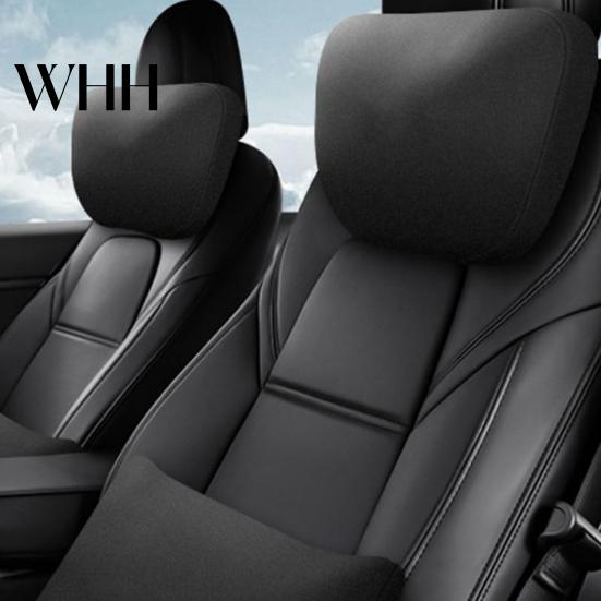 Special Car Headrest Design Seat Pillow Neck Support Cushion with Invisible Strap Breathable Wear Resistant Easy to Install for Tesla Model 3/Y Auto