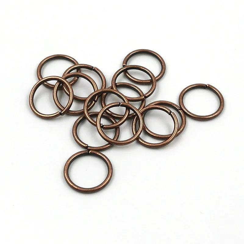 Anneaux de Jonction en Métal Anneaux Ronds Brisés Connecteurs pour Accessoires de Fabrication de Bijoux DIY 3-12mm Fournitures pour Colliers Boucles d'Oreilles