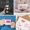 50 Pink Humorous Satirical Cartoon Images Graffiti Stickers Trolley Box Diary Waterproof Stickers