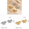 Floral Stainless Steel Earrings For Women With Stylish Spring Accessory