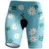 Short de cyclisme pour femme avec imprimé floral Coupe ajustée Vélo Montagne Route Cyclisme Sports d'extérieur