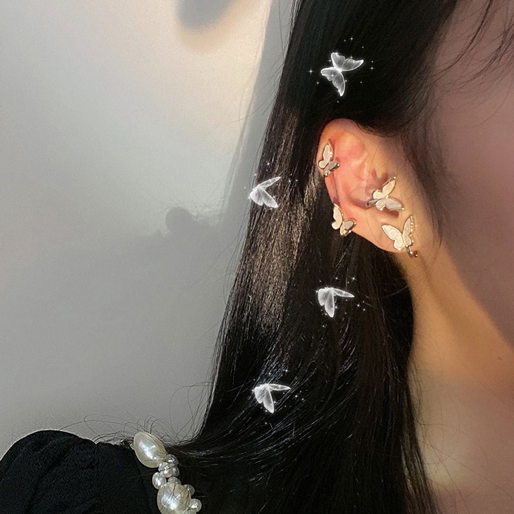 

Gifts Girls Shell Rhinestone Women Earrings Ear Studs Korean Style Stud Earrings Clip Earrings