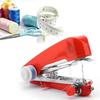 Portable Handheld Mini Sewing Machine Manual Compact Easy-to-Use Sewing Tool Adjustable Tension Knob Quick Repairs Outdoor JXB