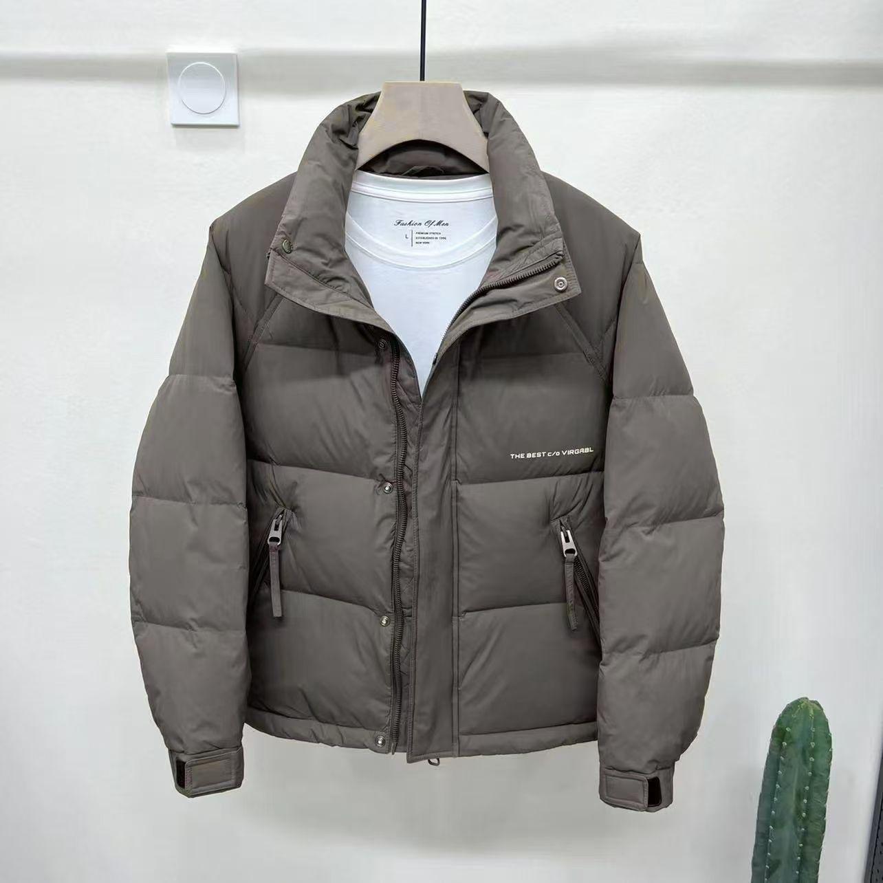 

Мужская зимняя утолщенная куртка с воротником-стойкой - Повседневная, универсальная, теплая верхняя одежда, модный короткий стиль Default Item