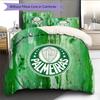 SE Palmeiras Pattern Bedding Quilt Set  Home Decoration  Gift (1 * Duvet Cover + 2 * Pillowcase  Without Core)