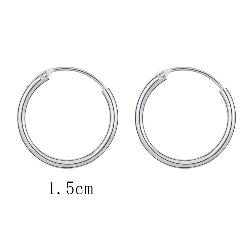 Fashion Simplicity Hoop Earrings for Women Punk Hip-Hop Gold Metal Circle Hoop Party EarringsTrend Jewelry Gift