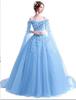 Rose Red Evening Dress with Yarn Long Sleeves 1011 New Bridal Wedding Toast Fairy Evening Dress
