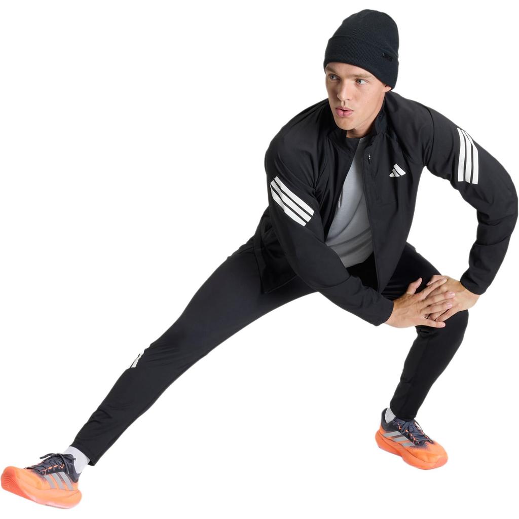 adidas Comfortable Sports Stand Collar Logo Stripe Regular Fit Long Sleeve Jacket Unisex Jacket JZ7717