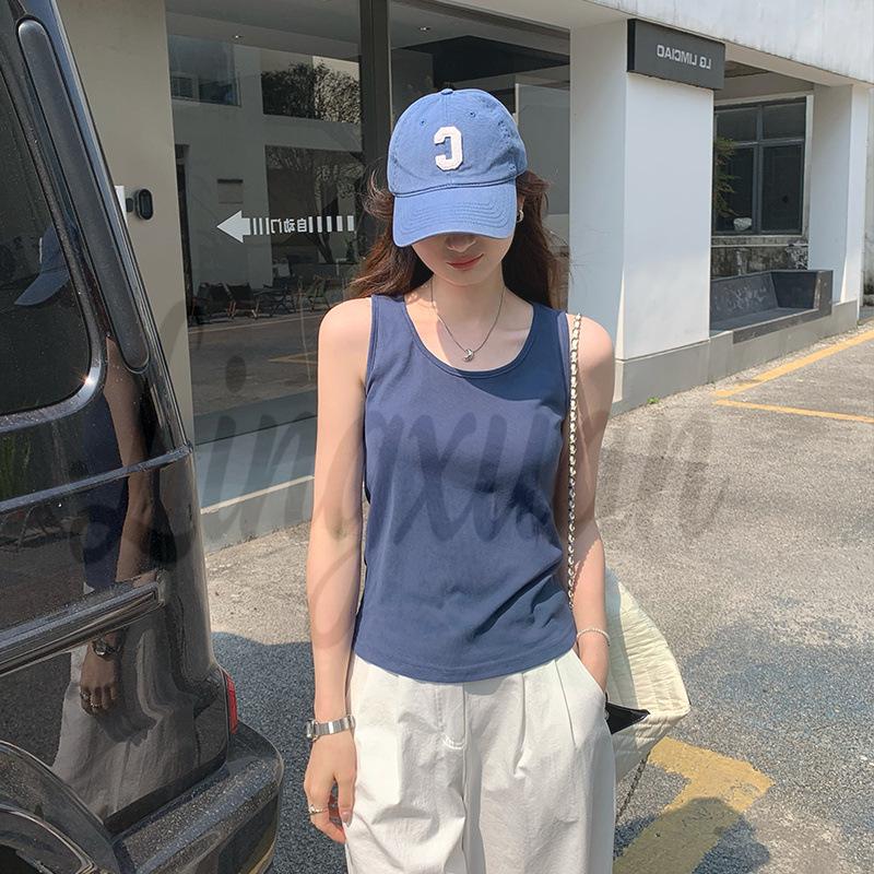 

2026 Summer Women s Thai-Style Spicy Sleeveless Sports Vest Camisole - Absolutely Beautiful Large синий