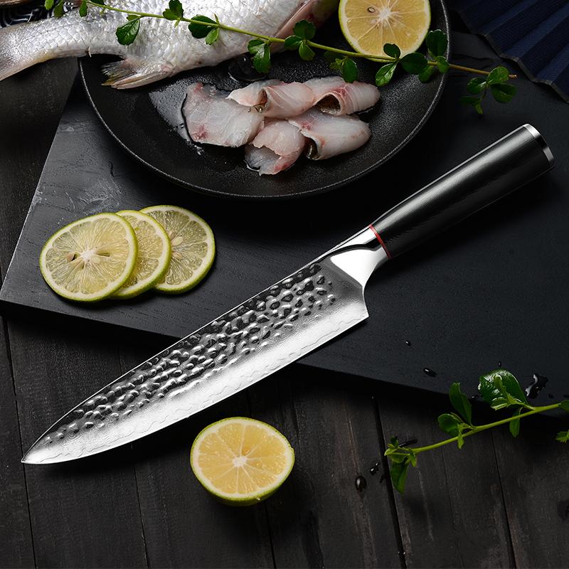 8 Inch Japanese Kitchen Knives VG10 Damascus Chef Knife 67 Layers Stainless Steel Gyuto Knife Sushi Sashimi Slicing
