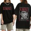 Gangsters Movie Scarface Tshirt Tony Montana Al Pacino Tshirts Unisex Women Clothing Vintage Gothic Oversized T Shirt Streetwear