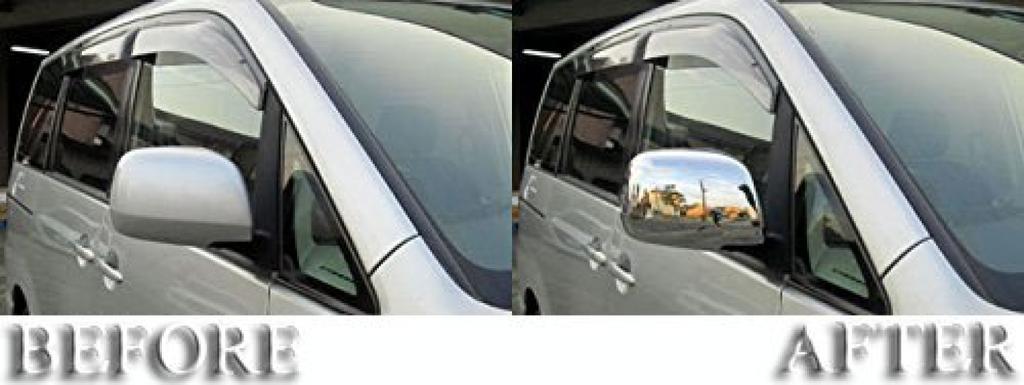 BRIGHTZ Chrome Door Mirror for Estima L Compatible with Estima L and R40 Covers, K-Type, 30/40 (MIR-SID-068), (ACR30W, ACR40W, MCR30W, MCR40W), ACR30,