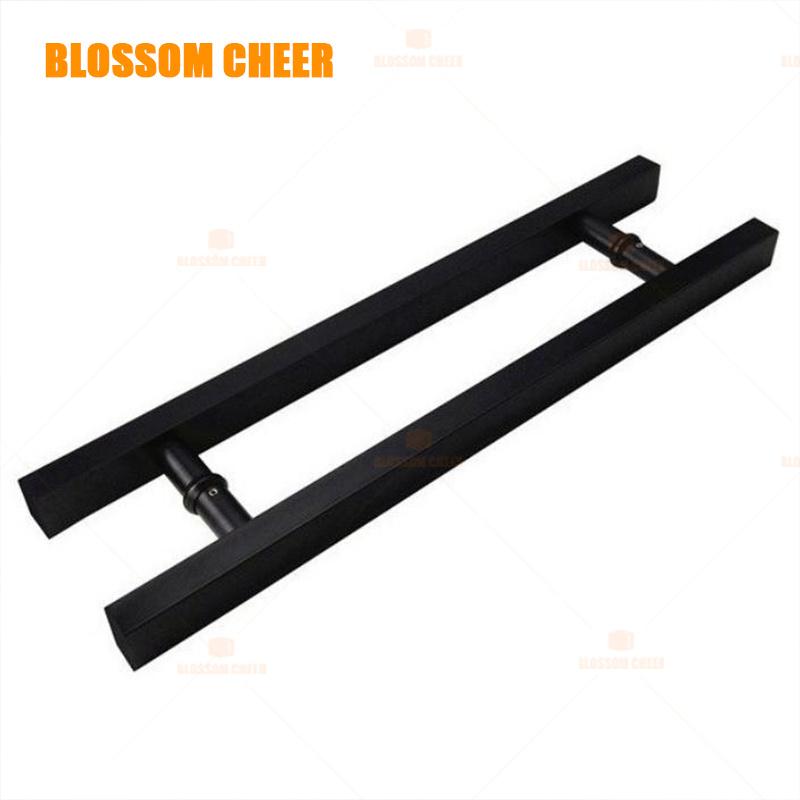 Modern Stylish Durable Iron Door Handles Long Stainless Steel Front Entry for Hotel/Mall/Office Use 1 Year Warranty Easy