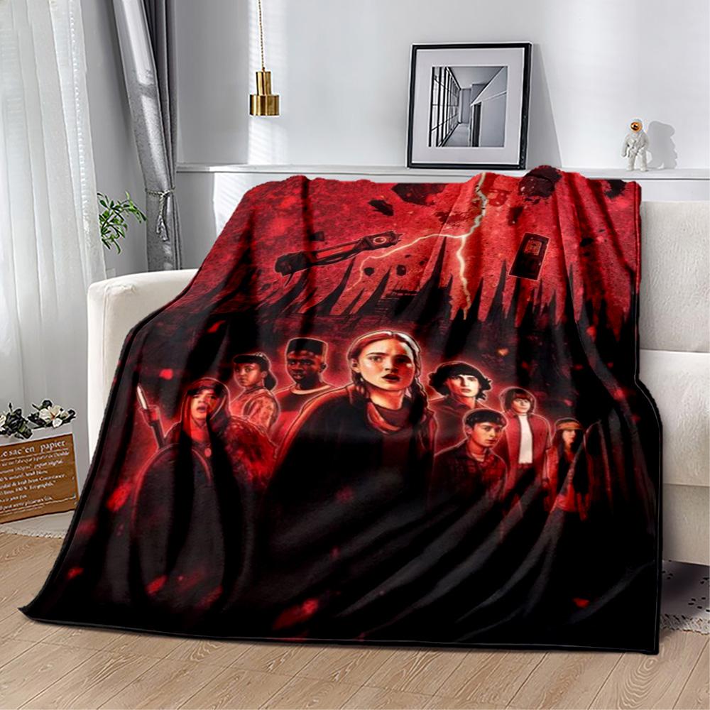 Stranger Things Blanket Suitable for sofas,travel, living rooms also a good gift for friends and family Suitable for all seasons.