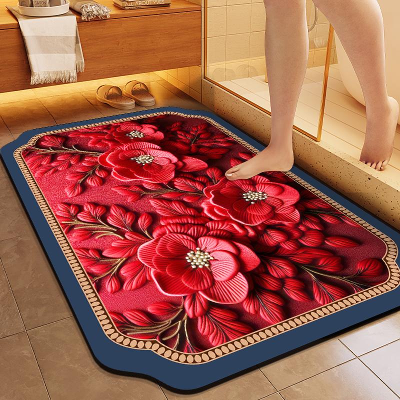 Quick-drying Absorbent Toilet Cute Special Absorbent Foot Mat Toilet Kitchen Door Bathroom Anti-slip Mat